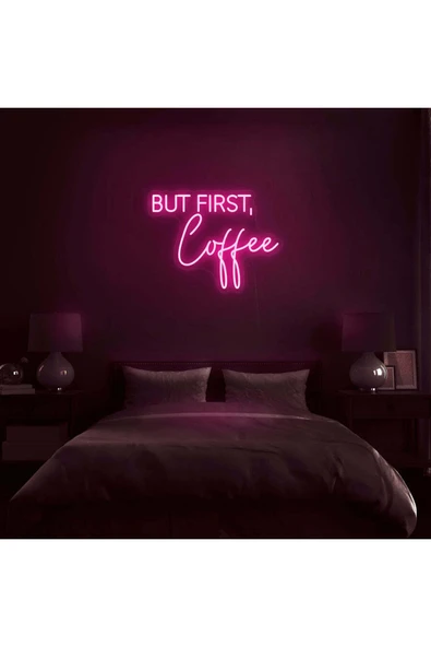 BUT FIRST,Coffee Yazılı Neon Tabela ürün görseli 1