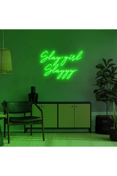 Slay girl Slayyy Yazılı Neon Tabela ürün görseli 1