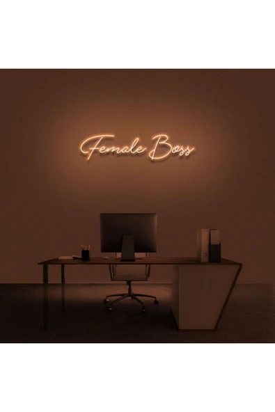Female Boss Yazılı Neon Tabela ürün görseli 1