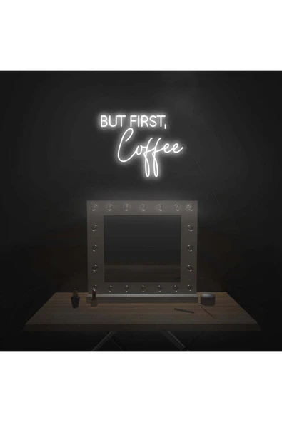 BUT FIRST,Coffee Yazılı Neon Tabela ürün görseli 1