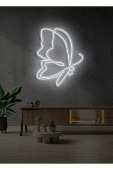 Kelebek Figürlü Neon Tabela ürün görseli 1