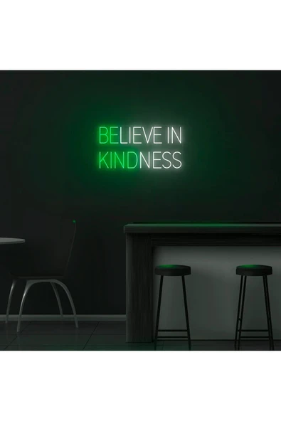 BELIEVE IN KINDNESS Yazılı Neon Tabela ürün görseli 1