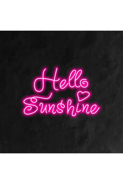 Hello Sunshine Yazılı Neon Tabela ürün görseli 1