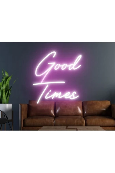 Good Times Yazılı Neon Tabela ürün görseli 1
