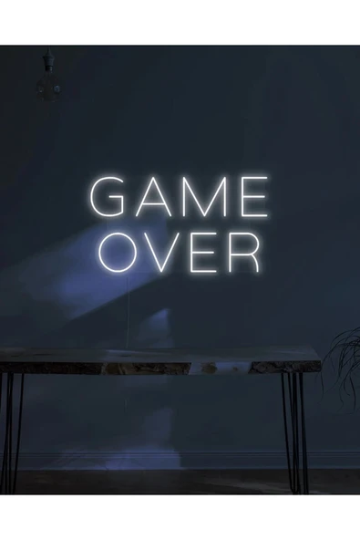 GAME OVER Yazılı Neon Tabela ürün görseli 1