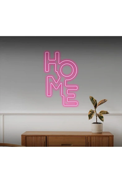 HOME Yazılı Neon Tabela ürün görseli 1