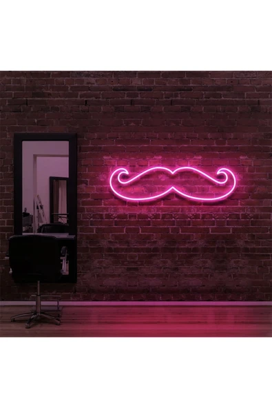 Bıyık Figürlü Neon Tabela ürün görseli 1