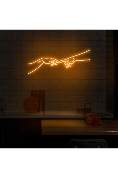 Hand Of God Figürlü Neon Tabela ürün görseli 1