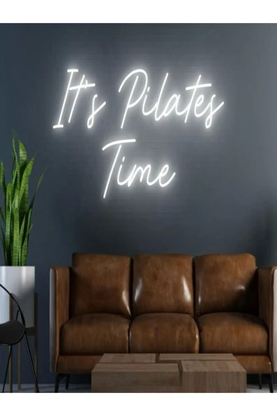 It's Pilates Time Yazılı Neon Tabela ürün görseli 1