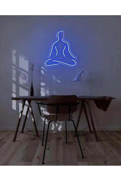 Yoga Yapan İnsan Figürlü Neon Tabela ürün görseli 1