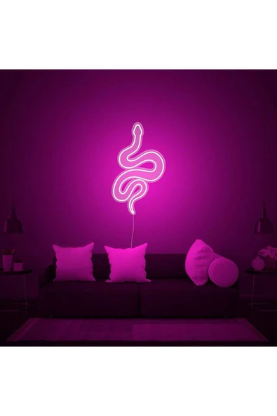 Yılan Figürlü Neon Tabela ürün görseli 1
