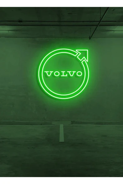 Rent A Carlara Özel VOLVO Logo Neon Tabela ürün görseli 1