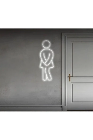 Wc Yönlendirme İnsan Figürlü Neon Tabela ürün görseli 1