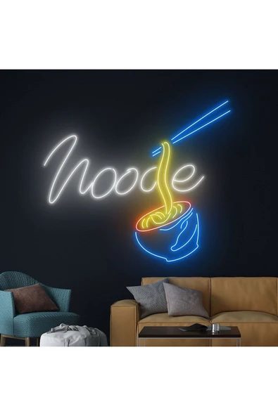 Noodle Yazılı ve Şekilli Neon Tabela ürün görseli 1