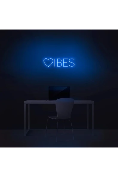 VİBES Yazılı ve Şekilli Neon Tabela ürün görseli 1