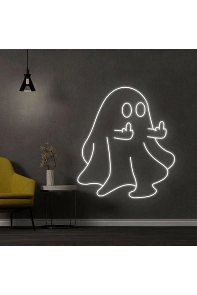 Hayalet Figürlü Neon Tabela ürün görseli 1