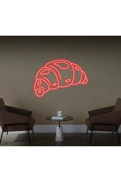Kruvasan Şekilli Neon Tabela ürün görseli 1