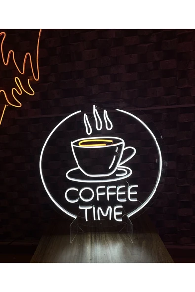 COFFEE TIME Yazılı Neon Tabela - Resim 4