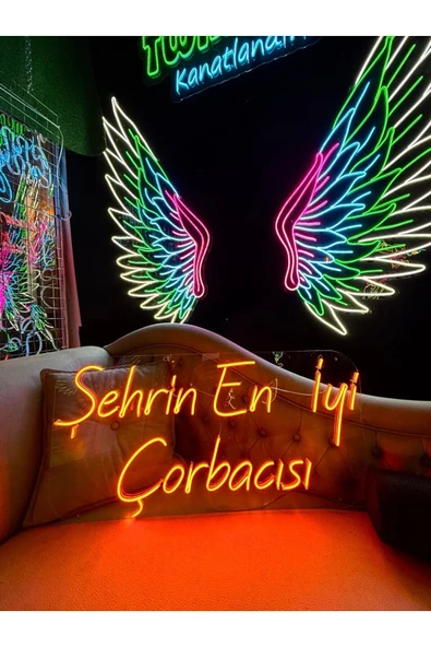 Şehrin En İyi Çorbacısı Yazılı Neon Tabela ürün görseli 1