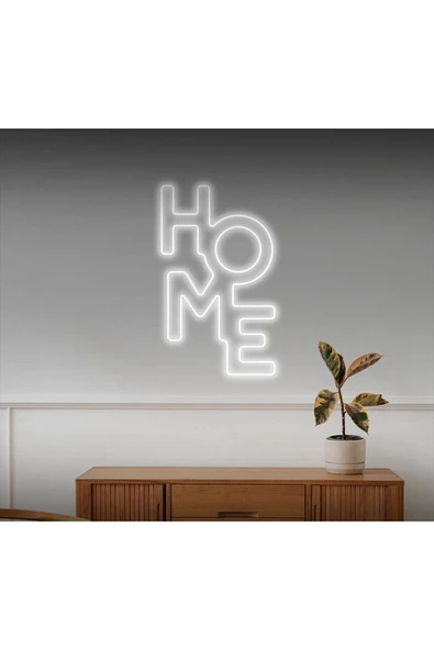 HOME Yazılı Neon Tabela ürün görseli 1