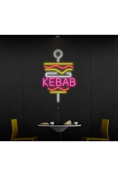 KEBAB Yazılı ve Şekilli Neon Tabela ürün görseli 1