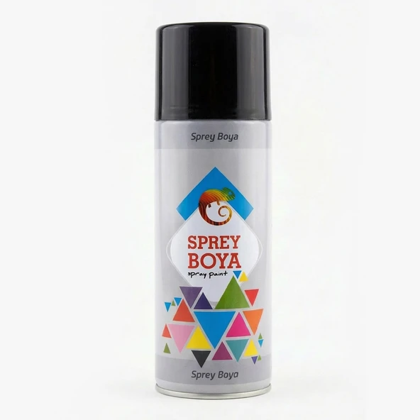 Mat Siyah Sprey Boya 400 ml Metal Ahşap Beton Yüzeylere Uygun Hobi Dekoratif Amaçlı Sprey Boya ürün görseli 1