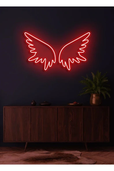 Kanat Figürlü Neon Tabela ürün görseli 1