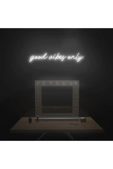 good vibes only Yazılı Neon Tabela ürün görseli 1
