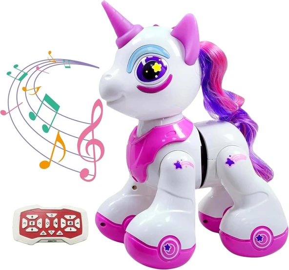 Kumandalı Romantic Marry Sevimli Oyuncak Unicorn Robot - Resim 2