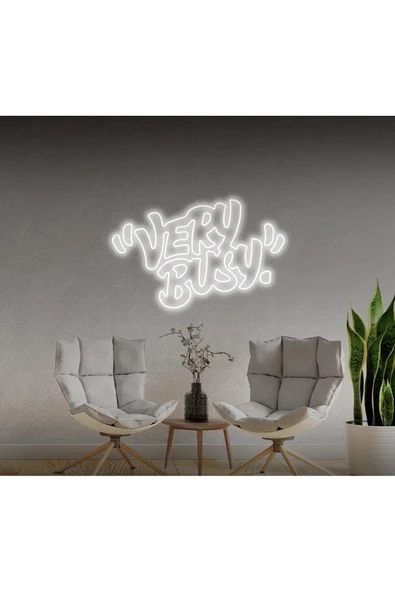 "VERY BUSY" Yazılı Neon Tabela ürün görseli 1
