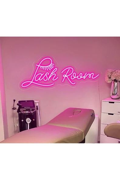 Lash Room Yazılı ve Şekilli Neon Tabela ürün görseli 1