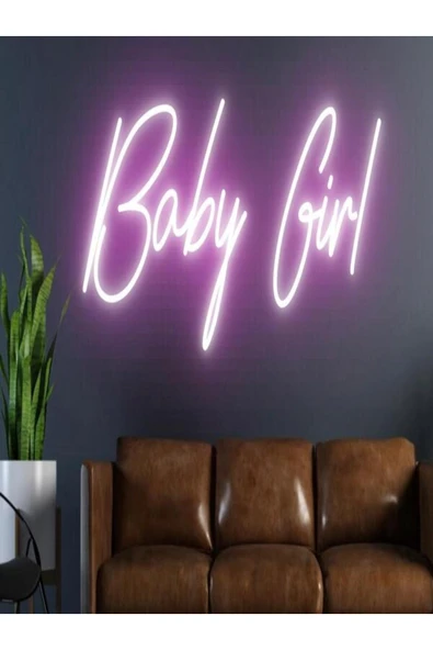 Baby Girl Yazılı Neon Tabela ürün görseli 1