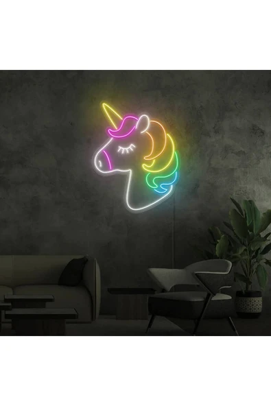 Unicorn Figürlü Neon Tabela ürün görseli 1