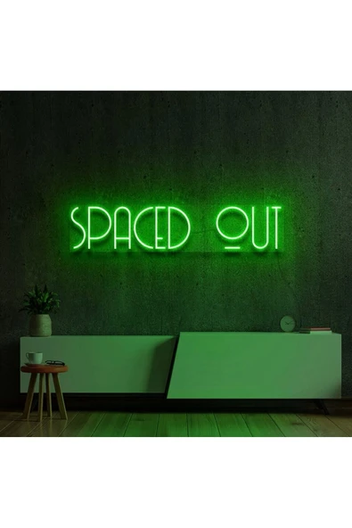 SPACED OUT Yazılı Neon Tabela ürün görseli 1