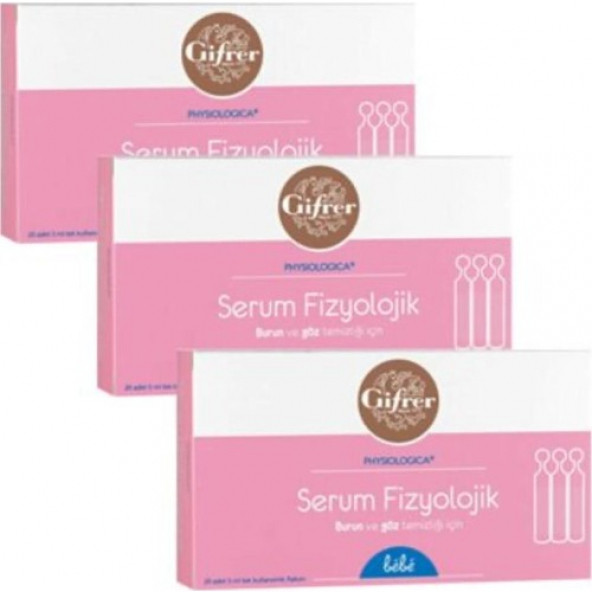 Gifrer Serum Fizyolojik 5 ml 10 Flakon 3 Adet ürün görseli 1