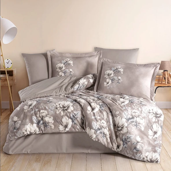 Hobby Çift Kişilik Poplin Nevresim Larmina Toprak ürün görseli 1
