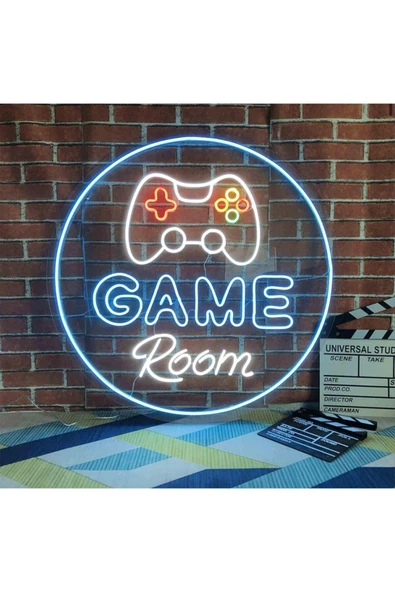 GAME Room Yazılı ve Şekilli Neon Tabela ürün görseli 1