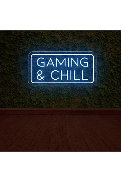 GAMING & CHILL Yazılı Neon Tabela ürün görseli 1