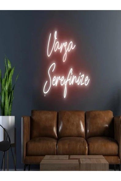Varsa Şerefinize Yazılı Neon Tabela ürün görseli 1