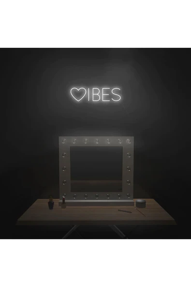 VİBES Yazılı ve Şekilli Neon Tabela ürün görseli 1