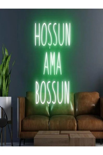 HOŞSUN AMA BOŞSUN Yazılı Neon Tabela ürün görseli 1