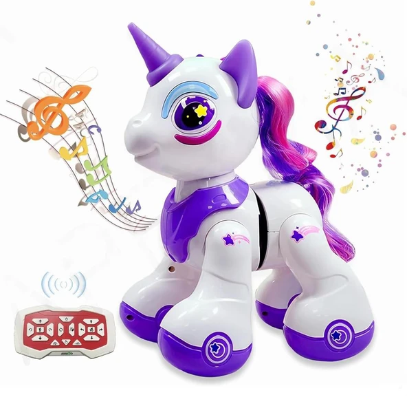 Kumandalı Romantic Marry Sevimli Oyuncak Unicorn Robot ürün görseli 1
