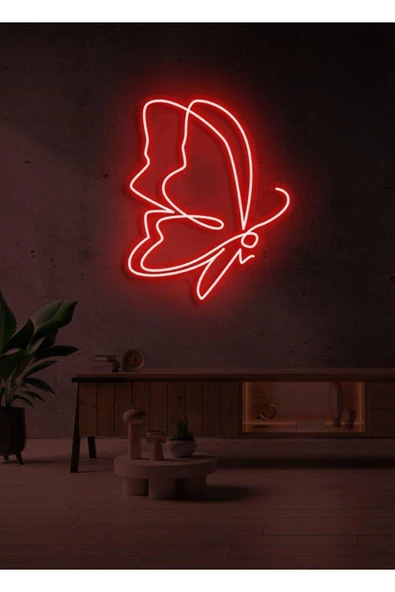 Kelebek Figürlü Neon Tabela ürün görseli 1