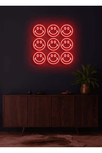 Gülücük Figürlü Neon Tabela ürün görseli 1