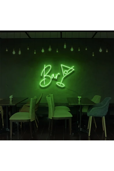 Bar Yazılı ve Şekilli Neon Tabela ürün görseli 1