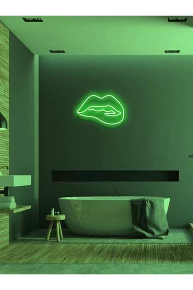 Dudak Figürlü Neon Tabela ürün görseli 1