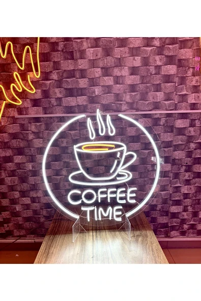 COFFEE TIME Yazılı Neon Tabela - Resim 5