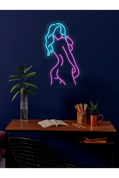 Kadın Figürlü Neon Tabela ürün görseli 1