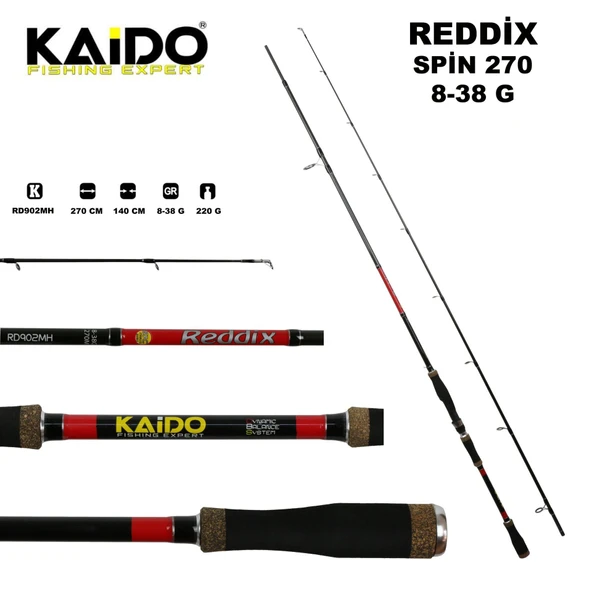 Kaido Reddix 270 Spin Kamışı 8-38 Gr - Resim 2