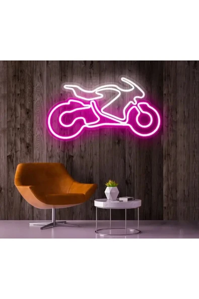 Rent A Carlara Özel Motor Figürlü Neon Tabela ürün görseli 1